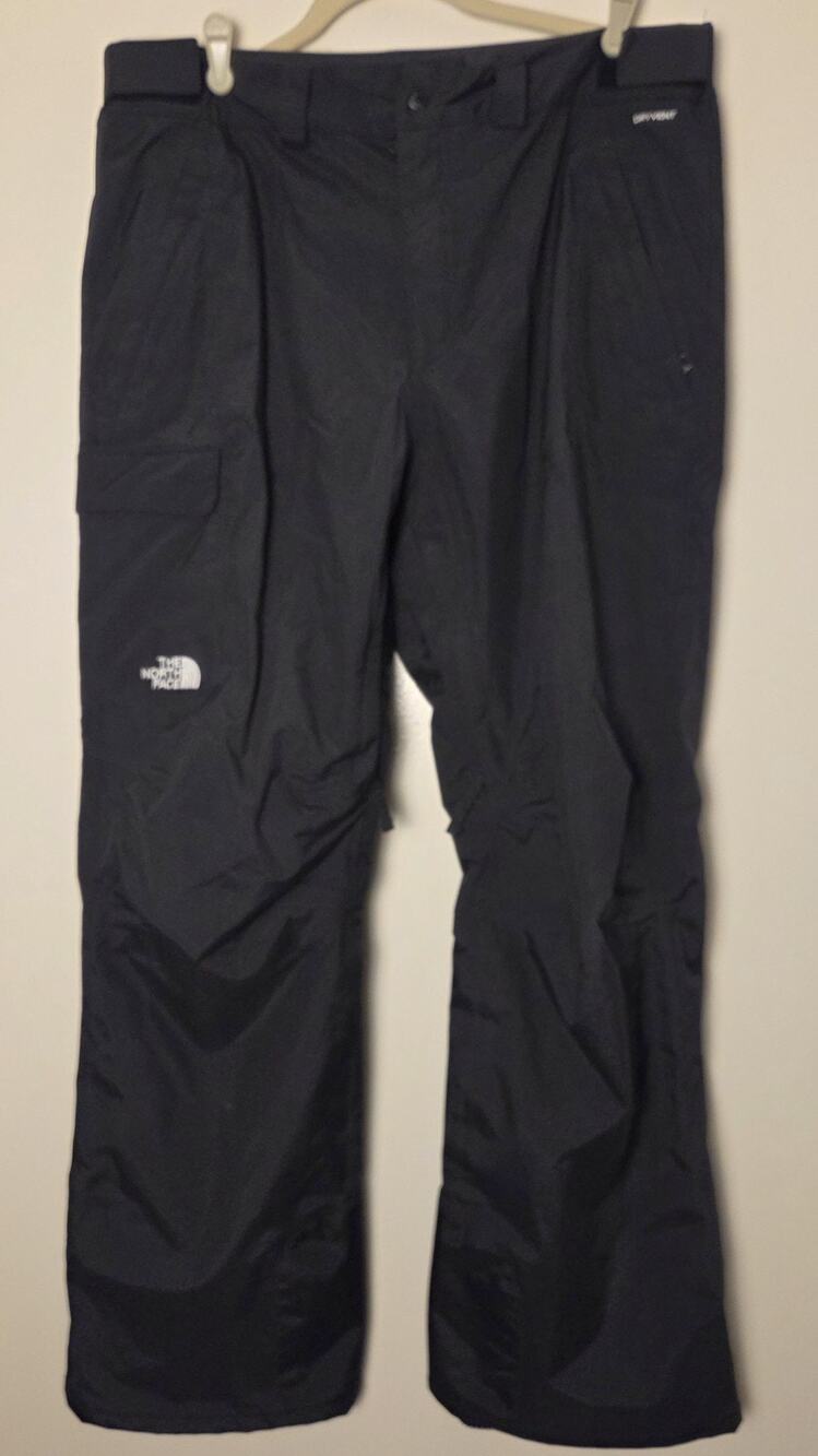 The North Face Mens Freedom Ski Pants Size L Black DryVent Waterproof Snow Cargo - Picture 1 of 11